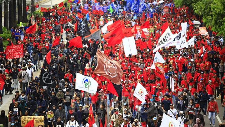 Peringatan May Day, 50 Ribu Buruh Gelar Demo Besar-besaran di 200 Kabupaten-Kota dan 3.000 Pabrik